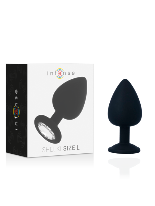 PLUG ANAL SHELKI L SILICONA SUAVE BASE DIAMANTE DE LA MARCA INTENSE ANAL TOYS