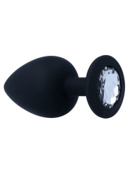 PLUG ANAL SHELKI L SILICONA SUAVE BASE DIAMANTE DE LA MARCA INTENSE ANAL TOYS