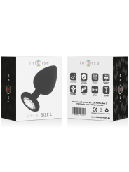 PLUG ANAL SHELKI L SILICONA SUAVE BASE DIAMANTE DE LA MARCA INTENSE ANAL TOYS