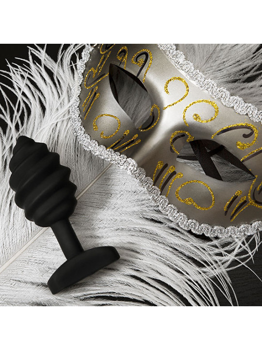 GPLUG TWIST VIBRADOR ANAL SILICONA 6 MODOS NEGRO DE LA MARCA G-VIBE