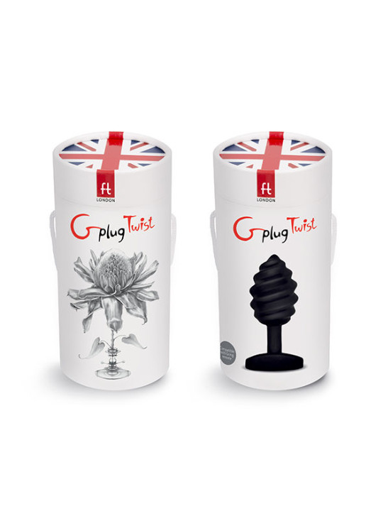 GPLUG TWIST VIBRADOR ANAL SILICONA 6 MODOS NEGRO DE LA MARCA G-VIBE