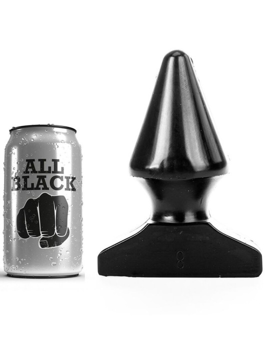 CONO ANAL PLUG ALL BLACK 17 CM HIPOALERGÉNICO DE LA MARCA ALL BLACK