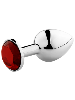 PLUG ANAL METÁLICO ROJO CON BASE BRILLANTE DE LA MARCA SECRETPLAY TOYS