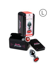 PLUG ANAL METÁLICO ROJO CON BASE BRILLANTE DE LA MARCA SECRETPLAY TOYS