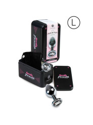 PLUG ANAL METÁLICO TRANSPARENTE CON BRILLANTE DE LA MARCA SECRETPLAY TOYS