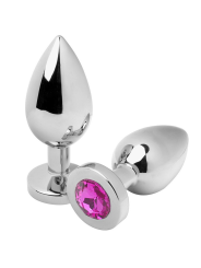 PLUG ANAL ACERO CRISTAL ROSA 5.7CM DE LA MARCA METAL HARD