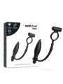 PLUG ANAL VIBRADOR CON ANILLO ERÓTICO DE SILICONA DE LA MARCA ADDICTED TOYS
