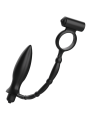 PLUG ANAL VIBRADOR CON ANILLO ERÓTICO DE SILICONA DE LA MARCA ADDICTED TOYS