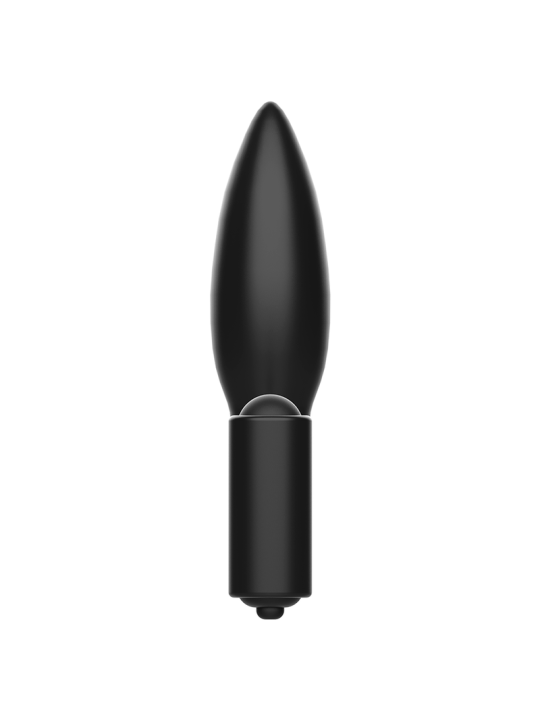 PLUG ANAL VIBRADOR CON ANILLO ERÓTICO DE SILICONA DE LA MARCA ADDICTED TOYS