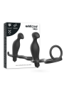 PLUG ANAL SILICONA NEGRO 12 CM CON ANILLO ERÓTICO DE LA MARCA ADDICTED TOYS