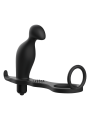 PLUG ANAL SILICONA NEGRO 12 CM CON ANILLO ERÓTICO DE LA MARCA ADDICTED TOYS