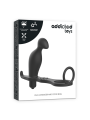 PLUG ANAL SILICONA NEGRO 12 CM CON ANILLO ERÓTICO DE LA MARCA ADDICTED TOYS