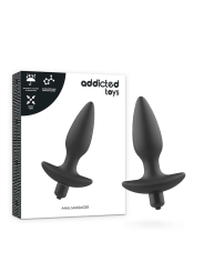 PLUG ANAL VIBRADOR SILICONA SUAVE 8CM DE LA MARCA ADDICTED TOYS