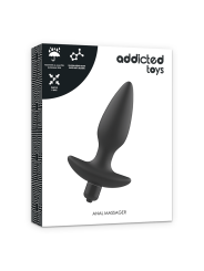 PLUG ANAL VIBRADOR SILICONA SUAVE 8CM DE LA MARCA ADDICTED TOYS