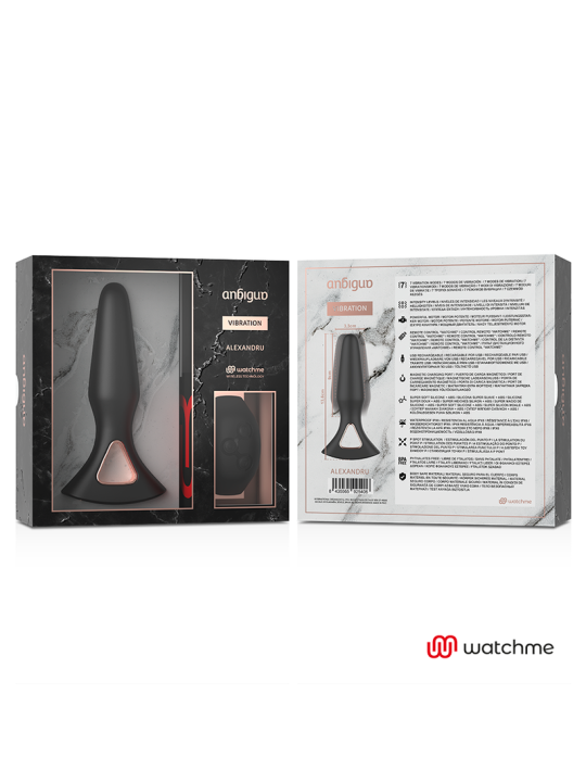 VIBRADOR ANAL CONTROL REMOTO WATCHME ALEXANDRU DE LA MARCA ANBIGUO