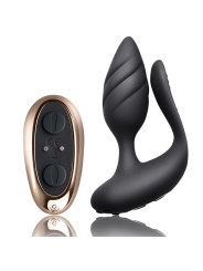 VIBRADOR COCKTAIL DUAL CONTROL REMOTO - NEGRO DE LA MARCA ROCKS-OFF