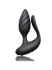 VIBRADOR COCKTAIL DUAL CONTROL REMOTO - NEGRO DE LA MARCA ROCKS-OFF