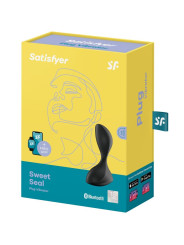 SATISFYER SWEET SEAL PLUG VIBRADOR ANAL APP NEGRO DE LA MARCA SATISFYER CONNECT