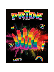 PLUG ANAL BANDERA LGBT 8,5 CM SILICONA SEGURA DE LA MARCA PRIDE