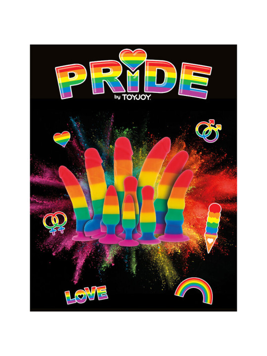 PLUG ANAL BANDERA LGBT 8,5 CM SILICONA SEGURA DE LA MARCA PRIDE