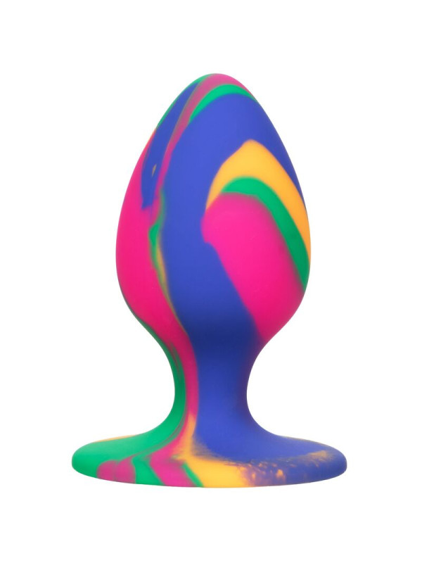 PLUG ANAL TIE-DYE SILICONA SEGURA Y FLEXIBLE DE LA MARCA CALEXOTICS