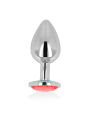 PLUG ANAL CON CRISTAL ROJO 8 CM DE LA MARCA OHMAMA ANAL