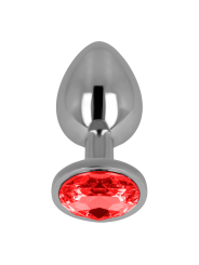 PLUG ANAL CON CRISTAL ROJO 8 CM DE LA MARCA OHMAMA ANAL