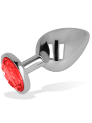 PLUG ANAL CON CRISTAL ROJO 8 CM DE LA MARCA OHMAMA ANAL