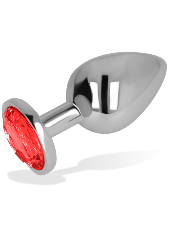 PLUG ANAL CON CRISTAL ROJO 8 CM DE LA MARCA OHMAMA ANAL