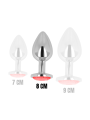 PLUG ANAL CON CRISTAL ROJO 8 CM DE LA MARCA OHMAMA ANAL
