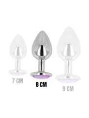 PLUG ANAL CON CRISTAL VIOLETA 8 CM DE LA MARCA OHMAMA ANAL