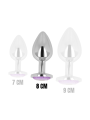 PLUG ANAL CON CRISTAL VIOLETA 8 CM DE LA MARCA OHMAMA ANAL