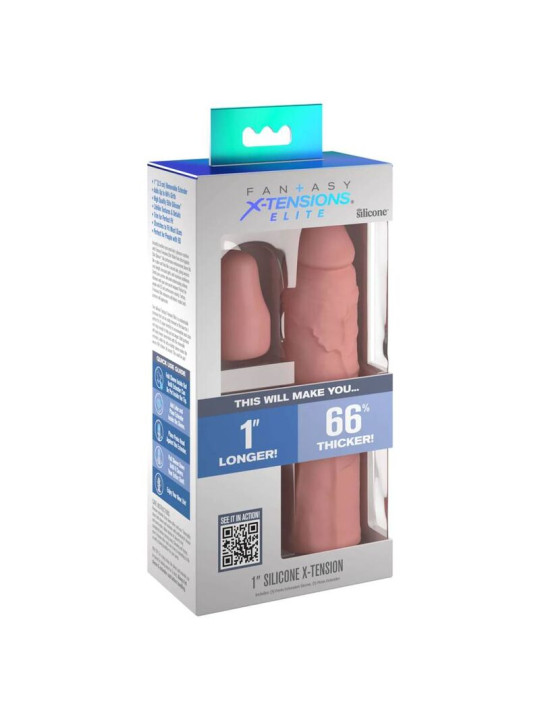EXTENSOR DE SILICONA TENSIONS PIPEDREAMS CON PLUG DE LA MARCA FANTASY X-TENSIONS