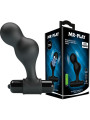 PLUG ANAL VIBRADOR SILICONA 10 MODOS NEGRO DE LA MARCA MR PLAY