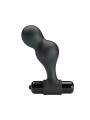 PLUG ANAL VIBRADOR SILICONA 10 MODOS NEGRO DE LA MARCA MR PLAY