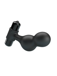 PLUG ANAL VIBRADOR SILICONA 10 MODOS NEGRO DE LA MARCA MR PLAY