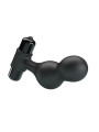 PLUG ANAL VIBRADOR SILICONA 10 MODOS NEGRO DE LA MARCA MR PLAY