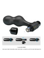 PLUG ANAL VIBRADOR SILICONA 10 MODOS NEGRO DE LA MARCA MR PLAY