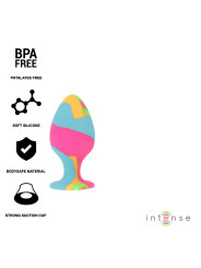 SET PLUGS ANALES SILICONA MULTICOLOR INTENSE™ DE LA MARCA INTENSE ANAL TOYS