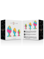 SET PLUGS ANALES SILICONA MULTICOLOR INTENSE™ DE LA MARCA INTENSE ANAL TOYS