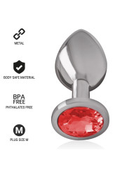 PLUG ANAL METAL CON JOYA BRILLANTE TALLA M DE LA MARCA INTENSE ANAL TOYS
