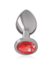PLUG ANAL METAL CON JOYA BRILLANTE TALLA M DE LA MARCA INTENSE ANAL TOYS
