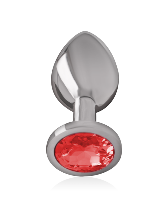 PLUG ANAL METAL CON JOYA BRILLANTE TALLA M DE LA MARCA INTENSE ANAL TOYS