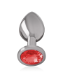 PLUG ANAL METAL CON JOYA BRILLANTE TALLA M DE LA MARCA INTENSE ANAL TOYS