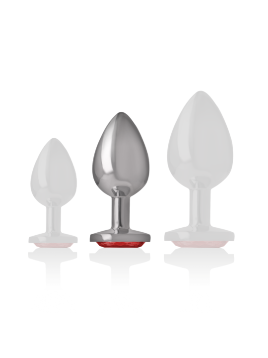 PLUG ANAL METAL CON JOYA BRILLANTE TALLA M DE LA MARCA INTENSE ANAL TOYS