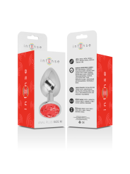 PLUG ANAL METAL CON JOYA BRILLANTE TALLA M DE LA MARCA INTENSE ANAL TOYS