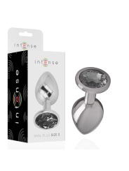PLUG ANAL METAL CON JOYA BRILLANTE TALLA S DE LA MARCA INTENSE ANAL TOYS