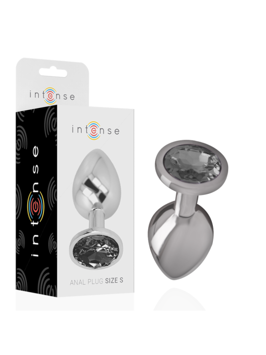 PLUG ANAL METAL CON JOYA BRILLANTE TALLA S DE LA MARCA INTENSE ANAL TOYS