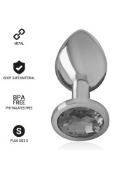 PLUG ANAL METAL CON JOYA BRILLANTE TALLA S DE LA MARCA INTENSE ANAL TOYS