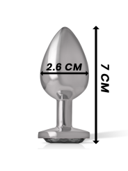 PLUG ANAL METAL CON JOYA BRILLANTE TALLA S DE LA MARCA INTENSE ANAL TOYS
